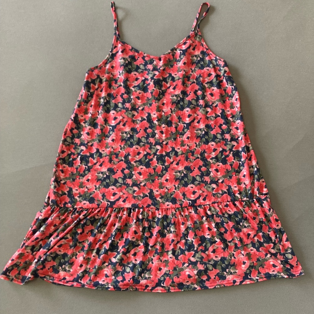 Floral Drop Waist Casual Dress
